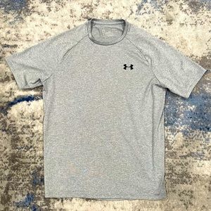Men’s Under Armor The Tech Drifit Grey T-Shirt Size Medium